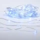 100 λαμπάκια 2,4W LED με ψυχρό χρώμα φωτός & ασημί PVC καλώδιο χαλκού 8 προγράμματα  IP44 & μήκος 10m