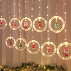 125 LED διακοσμητικά λαμπάκια βροχή 2.4W σε θερμό χρώμα φωτός με λειτουργία STEAD&FLASH IP20 με μήκος 3m