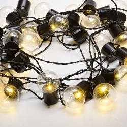 25 LED λαμπάκια διακοσμητικά  με θερμό χρώμα φωτός & χειριστήριο με 8 προγράμματα λειτουργίας με μήκος 7.2m