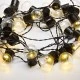 25 LED λαμπάκια διακοσμητικά  με θερμό χρώμα φωτός & χειριστήριο με 8 προγράμματα λειτουργίας με μήκος 7.2m
