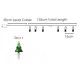 25 LED 12 X-MAS TREE CLIPS με θερμό χρώμα φωτός & μήκος 240cm με ασημί καλώδιο χαλκού 25 LED 12 X-MAS TREE CLIPS με θερμό χρώμα φωτός & μήκος 240cm με ασημί καλώδιο χαλκού