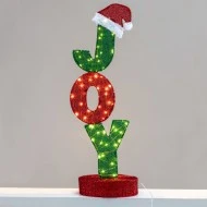 3D διακοσμητικό στολίδι JOY με 60 LED θερμό χρώμα φωτός & διάσταση ∅30x100cm IP44 3D διακοσμητικό στολίδι JOY με 60 LED θερμό χρώμα φωτός & διάσταση ∅30x100cm IP44