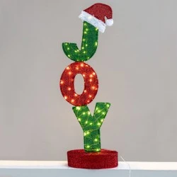 3D διακοσμητικό στολίδι  JOY  με 60 LED θερμό χρώμα φωτός & διάσταση ∅30x100cm IP44