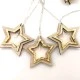 Ξύλινα διακοσμητικά λαμπάκια GOLD GLITTER STARS με 10 LED θερμό χρώμα φωτός IP20 135cm & διάφανο καλώδιο Ξύλινα διακοσμητικά λαμπάκια GOLD GLITTER STARS με 10 LED θερμό χρώμα φωτός IP20 135cm & διάφανο καλώδιο