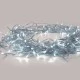 20 LED λαμπάκια σε σειρά με ψυχρό χρώμα φωτός IP20 μήκος 190 με διάφανο καλώδιο