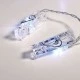 20 LED λαμπάκια μπαταρίας CLIPS με ψυχρό χρώμα φωτός IP20 & μήκος 285cm & χρονοδιακόπτη
