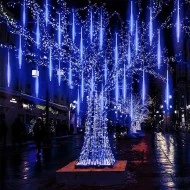 SNOWDROP με 240 LED λαμπάκια  ψυχρό χρώμα φωτός 30LED x 8 DROPS με μήκος 50cm/DROP  & λειτουργία FLASH