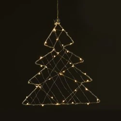 Χριστουγεννιάτικο δέντρο με 40 ΜINI LED θερμό χρώμα φωτός με καλώδιο χαλκού & διάσταση 285xh295mm