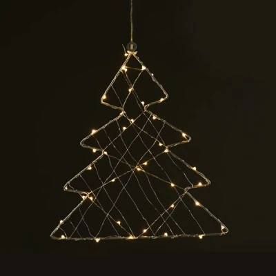 Χριστουγεννιάτικο δέντρο με 40 ΜINI LED θερμό χρώμα φωτός με καλώδιο χαλκού & διάσταση 285xh295mm
