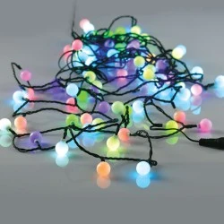 80 διακοσμητικά λαμπάκια RGBY LED σε σειρά ανά 10cm δυνατότητα επέκτασης έως 3 σε μήκος 8m