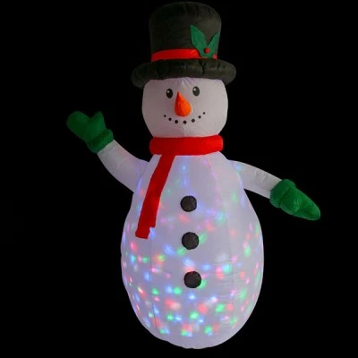 Διακοσμητικός χιονάνθρωπος φουσκωτός με 1 LED RGB με disco effect IP44 & διάσταση 125x180x75cm Διακοσμητικός χιονάνθρωπος φουσκωτός με 1 LED RGB με disco effect IP44 & διάσταση 125x180x75cm