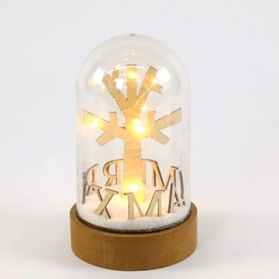 Θόλος με Χριστουγεννιάτικο δέντρο & 10 MINI LED λαμπάκια σε θερμό χρώμα φωτός IP20 Φ11X19CM Θόλος με Χριστουγεννιάτικο δέντρο & 10 MINI LED λαμπάκια σε θερμό χρώμα φωτός IP20 Φ11X19CM