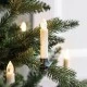 6 LED λευκά MINI CLIPS CANDLES μπαταρίας με θερμό χρώμα φωτός IP20 σταθερή & ντιμαριζόμενη λειτουργία