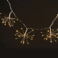  300 (15x20) MINI LED λαμπάκια σε θερμό χρώμα φωτός με ασημί καλώδιο χαλκού IP44 με σταθερή λειτουργία & μήκος 4.2m