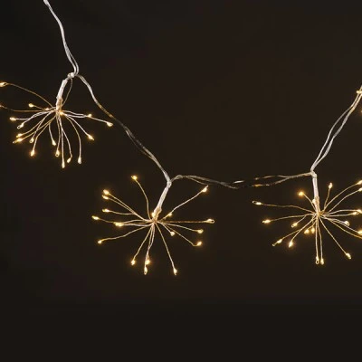  300 (15x20) MINI LED λαμπάκια σε θερμό χρώμα φωτός με ασημί καλώδιο χαλκού IP44 με σταθερή λειτουργία & μήκος 4.2m
