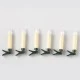6 LED λευκά MINI CLIPS CANDLES μπαταρίας με θερμό χρώμα φωτός IP20 σταθερή & ντιμαριζόμενη λειτουργία