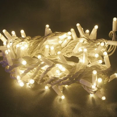 100 LED λαμπάκια 6.8W 10m σε θερμό χρώμα φωτός & λευκό καλώδιο με δυνατότητα επέκτασης έως 20 σετ IP65 100 LED λαμπάκια 6.8W 10m σε θερμό χρώμα φωτός & λευκό καλώδιο με δυνατότητα επέκτασης έως 20 σετ IP65
