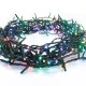 100 LED λαμπάκια σε σειρά ανά 5cm 0,78W πολύχρωμα IP44  με μήκος 3m & πράσινο καλώδιο