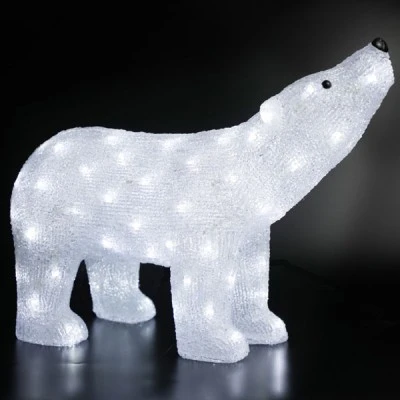 Διακοσμητική ακρυλική αρκούδα με 120 LED με ψυχρό χρώμα φωτός IP44 & διάσταση 55x17,5xh37,5cm Διακοσμητική ακρυλική αρκούδα με 120 LED με ψυχρό χρώμα φωτός IP44 & διάσταση 55x17,5xh37,5cm