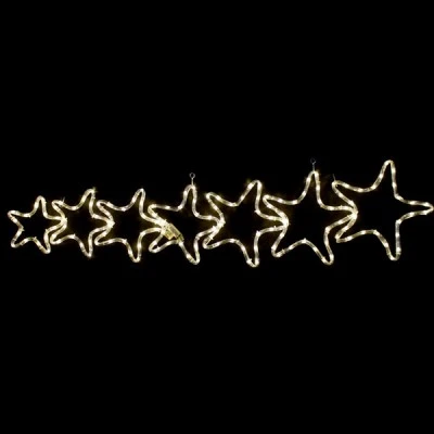 Επίστυλο σχέδιο 7 STARS με 144 LED & 6m φωτοσωλήνα σε θερμό χρώμα φωτός με μηχανισμό FLASH IP65 Επίστυλο σχέδιο 7 STARS με 144 LED & 6m φωτοσωλήνα σε θερμό χρώμα φωτός με μηχανισμό FLASH IP65