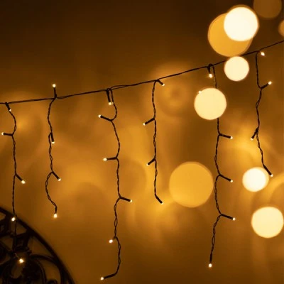 144 LED λαμπάκια βροχή με θερμό χρώμα φωτός επέκταση έως 10 σετ IP65 & διάσταση 300x60cm 144 LED λαμπάκια βροχή με θερμό χρώμα φωτός επέκταση έως 10 σετ IP65 & διάσταση 300x60cm