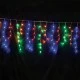 144 LED λαμπάκια βροχή  1,2W πολύχρωμα & δυνατότητα επέκτασης max 4 σετ  IP44 300x60cm με διάφανο καλώδιο