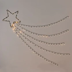 Αστέρι φωτιζόμενο με 150 LED λαμπάκια σε θερμό χρώμα φωτός με 8 λειτουργίες IP44 με 5m καλώδιο τροφοδοσίας Αστέρι φωτιζόμενο με 150 LED λαμπάκια σε θερμό χρώμα φωτός με 8 λειτουργίες IP44 με 5m καλώδιο τροφοδοσίας