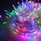 300 LED λαμπάκια σε σειρά ανά 5cm πολύχρωμα 2,5W IP44  με μήκος 3m & διάφανο καλώδιο 