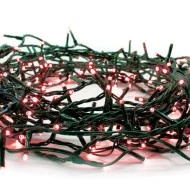 180 LED λαμπάκια σε σειρά ανά 5cm3,3W σε κόκκινο χρώμα & 8 προγράμματα λειτουργίας IP44 με μήκος 3m 