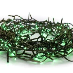 180 LED λαμπάκια σε σειρά ανά 5cm 3.3W σε πράσινο χρώμα & 8 προγράμματα IP44  με μήκος 3m 