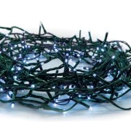 300 LED λαμπάκια σε σειρά ανά 5cm 6W σε μπλε χρώμα με 8 προγράμματα  IP44 με μήκος 15m & πράσινο καλώδιο 