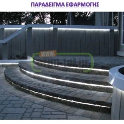 Φωτοσωλήνας LED μονοκάναλος 4,3 W/m 230V AC σε ψυχρό χρώμα φωτός  36LED/m IP65