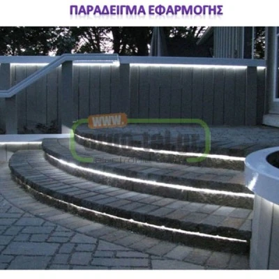 Φωτοσωλήνας LED μονοκάναλος 4,3 W/m 230V AC σε ψυχρό χρώμα φωτός  36LED/m IP65