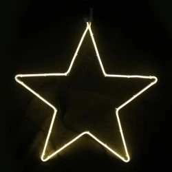 Αστέρι με 200 NEON LED  λαμπάκια & 2m NEON DOUBLE SMD φωτοσωλήνα με θερμό χρώμα φωτός  IP44 58X54CM