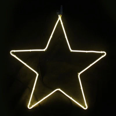 Αστέρι με 200 NEON LED  λαμπάκια & 2m NEON DOUBLE SMD φωτοσωλήνα με θερμό χρώμα φωτός  IP44 58X54CM