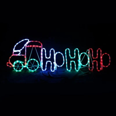Διακοσμητικό TRAIN HO HO HO 36,9W με 204 LED πολύχρωμο με FLASH CONTROL IP44 & διάσταση130x40cm