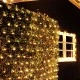 240 LED λαμπάκια δίχτυ σε θερμό χρώμα φωτός με δυνατότητα επέκτασής 3 σετ IP44 200x150cm & πράσινο καλώδιο