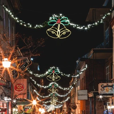 Επίστυλο σχέδιο DOUBLE BELLS με 288 LED & 8m φωτοσωλήνα με χρώμα φωτός κόκκινο πράσινο κίτρινο IP44 75x58cm Επίστυλο σχέδιο DOUBLE BELLS με 288 LED & 8m φωτοσωλήνα με χρώμα φωτός κόκκινο πράσινο κίτρινο IP44 75x58cm