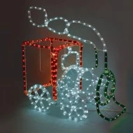 Διακοσμητικό τρένο 49,2W με 288 LED 12m φωτοσωλήνα πολύχρωμο IP44 50x21x41cm Διακοσμητικό τρένο 49,2W με 288 LED 12m φωτοσωλήνα πολύχρωμο IP44 50x21x41cm