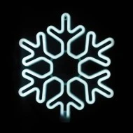 Χιονονιφάδα με 300 NEON LED & 3m NEON DOUBLE SMD φωτοσωλήνα σε ψυχρό χρώμα 40X40cm Χιονονιφάδα με 300 NEON LED & 3m NEON DOUBLE SMD φωτοσωλήνα σε ψυχρό χρώμα 40X40cm