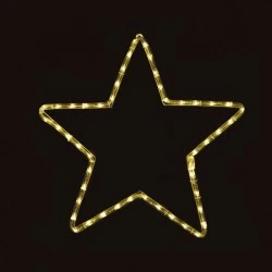 Σχέδιο STAR με 36 λαμπάκια LED & 1m φωτοσωλήνα σε θερμό λευκό χρώμα φωτός IP20 