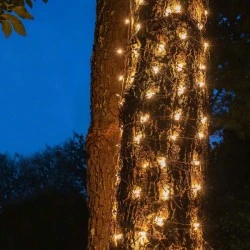 50 LED λαμπάκια δίχτυ με ψυχρό χρώμα φωτός & επέκταση έως 12 σετ IP44 με διάσταση 55x80cm