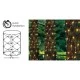 50 LED λαμπάκια δίχτυ με ψυχρό χρώμα φωτός & επέκταση έως 12 σετ IP44 με διάσταση 55x80cm