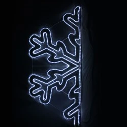 Xιονονιφάδα με 684 LED 19m με ψυχρό χρώμα φωτός  IP44 με διάσταση 100x240CM &1.5m καλώδιο τροφοδοσίας