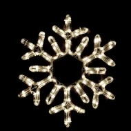 Χριστουγεννιάτικο σχέδιο επίστυλο SNOWFLAKE με 96 LED με θερμό χρώμα φωτός IP65 38cm