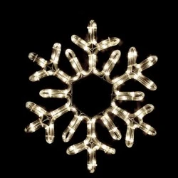 Χριστουγεννιάτικο σχέδιο επίστυλο SNOWFLAKE με 96 LED με θερμό χρώμα φωτός IP65 38cm