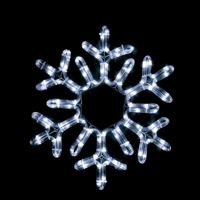 Χριστουγεννιάτικο σχέδιο επίστυλο SNOWFLAKE με 96 LED 4m φωτοσωλήνα με ψυχρό χρώμα φωτός IP44 38cm Χριστουγεννιάτικο σχέδιο επίστυλο SNOWFLAKE με 96 LED 4m φωτοσωλήνα με ψυχρό χρώμα φωτός IP44 38cm