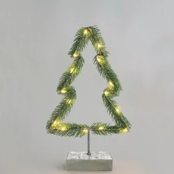 Επιτραπέζιο διακοσμητικό δεντράκι με 15 MINI LED λαμπάκια με θερμό χρώμα φωτός & διακόπτη On–Off IP20 