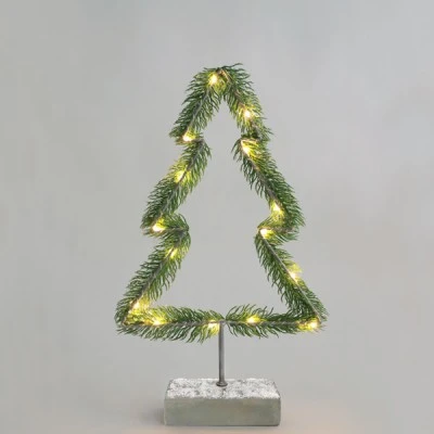 Επιτραπέζιο διακοσμητικό δεντράκι με 15 MINI LED λαμπάκια με θερμό χρώμα φωτός & διακόπτη On–Off IP20 