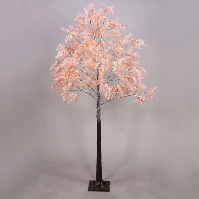 Διακοσμητικό SNOW FLOWER TREE με 120 LED με θερμό χρώμα φωτός  IP44 με ύψος 180cm & βάση 21x21cm